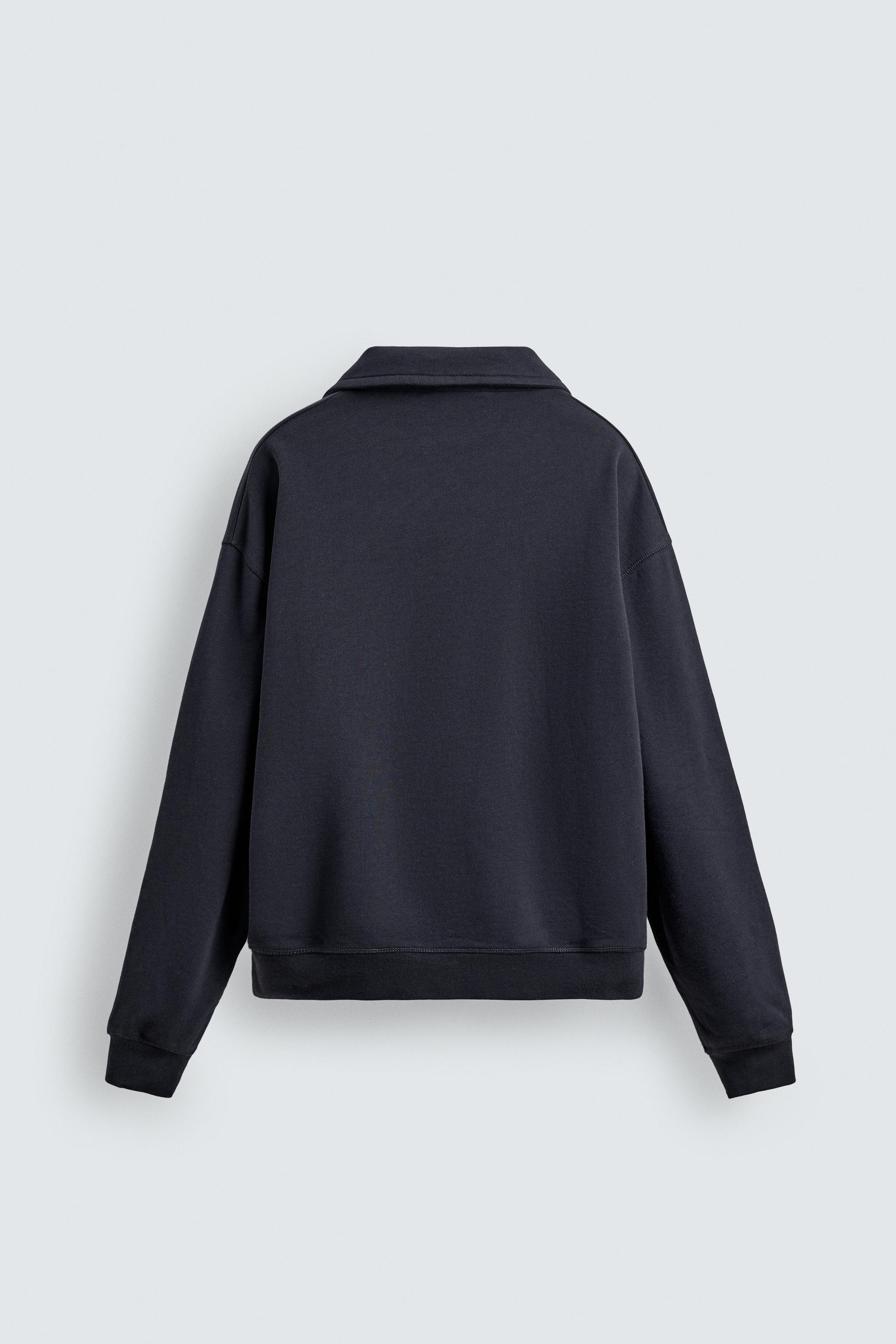 COTTON POLO SWEATSHIRT